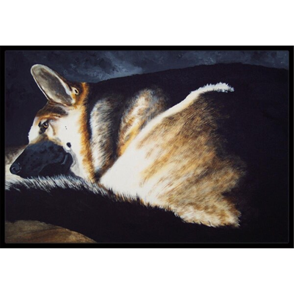 Jensendistributionservices Day Dreamer German Shepherd Indoor or Outdoor Mat, 18 x 27 MI2556935 - main